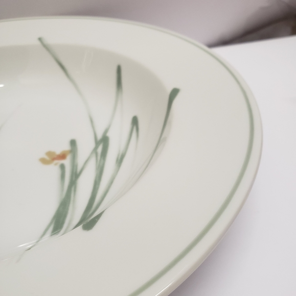 2 Unique Mikasa Sketch Book by Bob Van Allen 9" Bowls Flower Sketch - Picture 12 of 14